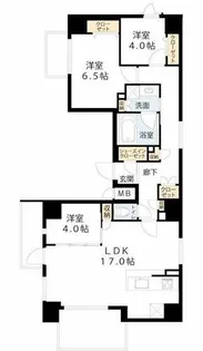 La CASA 石ケ辻【9階】の間取り