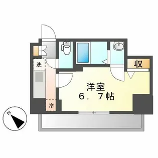 ディアレイシャス今池【806号室】の間取り