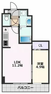 ビエラコート岸部中【1階】の間取り