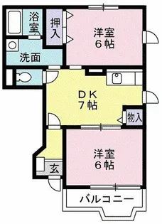 サンヒルズ千代田Ⅲ【1階】の間取り