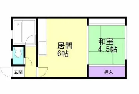 コーポ大友1【7号室】の間取り