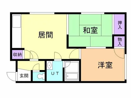 スワンマンション(登別)【403号室】の間取り