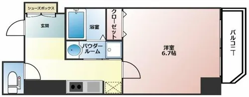 スワンズ江戸堀ウエストパーク【3階】の間取り