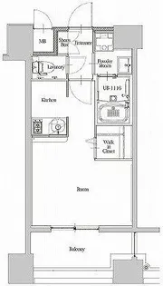 エンクレスト博多駅南STREET【7階】の間取り