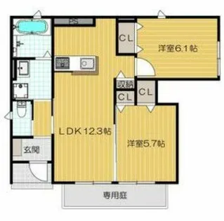 大阪府寝屋川市池田北町【アパート】の間取り