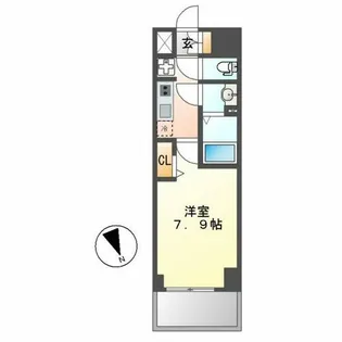 アドバンス名古屋ワイノット【11階】の間取り