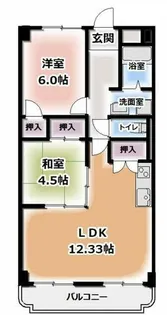 大阪府寝屋川市池田旭町【マンション】の間取り