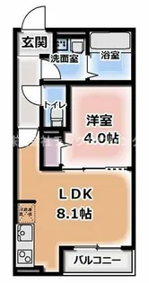 PRIME CUBE【2階】の間取り