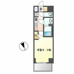 アドバンス名古屋ワイノット【11階】の間取り