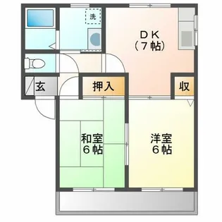 アマービレ九ノ坪【101号室】の間取り