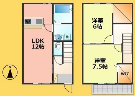 Rapport【102号室】の間取り
