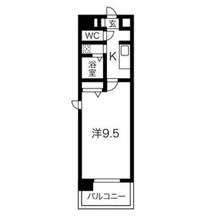 ラッフルズ東山【4階】の間取り