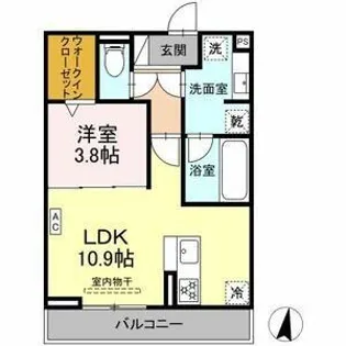 エクラノーブル【2階】の間取り