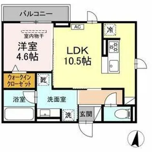 エクラノーブル【3階】の間取り
