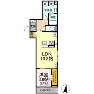 エクラノーブル【3階】の間取り