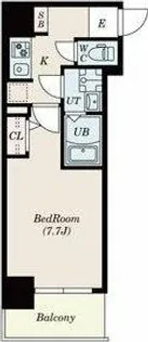 S-RESIDENCE堺市駅前【1007号室】の間取り