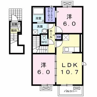 サンコスモス【202号室】の間取り