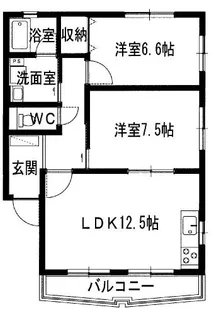 ベルハウス【E-3号室】の間取り
