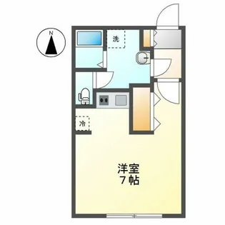 クレストタップ名古屋ウエスト【205号室】の間取り