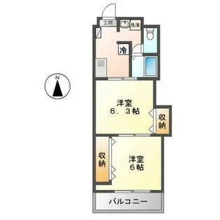 プレステージ名古屋【7階】の間取り