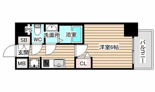プレサンス海老江ジャルダン【4階】の間取り