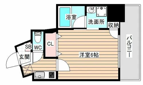 Luce Shinfukushima【7階】の間取り