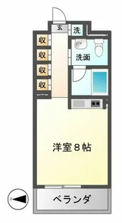 白川公園パークマンション【1106号室】の間取り