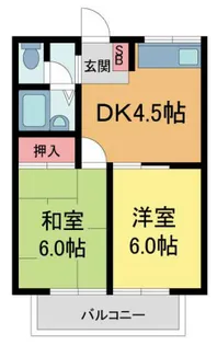 エステートピアスターハイツ【2階】の間取り