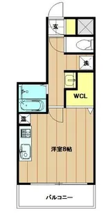 ヴィレッヂ鶴橋【202号室】の間取り