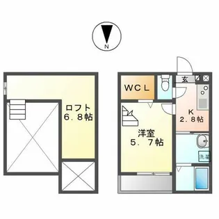 Sunlit garden【2階】の間取り