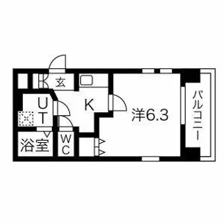 オズレジデンス布施柳通【2階】の間取り