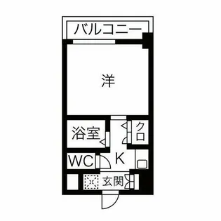 1Kの間取り画像