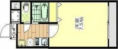 ルフォン今里【5階】の間取り