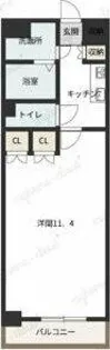 クピットガーデン千代田【9階】の間取り