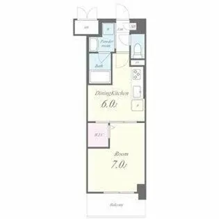 プロセルム上坂【1階】の間取り