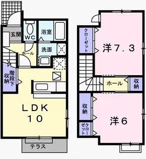 プレインカーサ【1階】の間取り