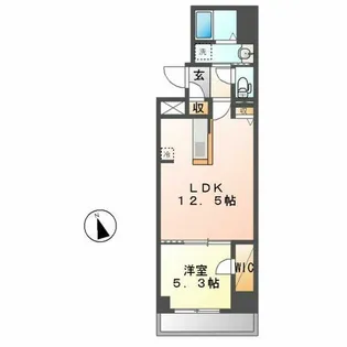 RESIDENCE TACHIBANA【201号室】の間取り