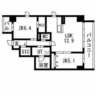 ポルタニグラ大須観音【6階】の間取り