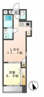 プラージュ大曽根【8階】の間取り