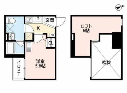 ベイルート【203号室】の間取り