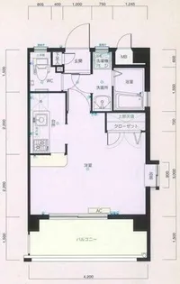 ピュアドームステイツ博多【1007号室】の間取り