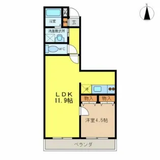 メモアールジャルダン【1階】の間取り