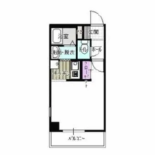 ソレイユ天神南【4階】の間取り