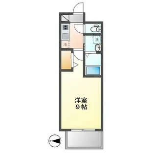 パルティール浅間町【6階】の間取り