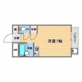 せせらぎフラット【2階】の間取り