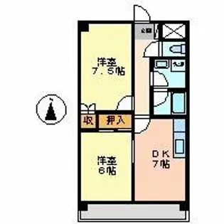 イエローハウス栄【8階】の間取り