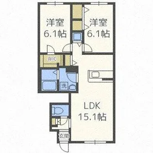 アブニール【102号室】の間取り
