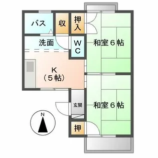 シティハイツエクレール【202号室】の間取り