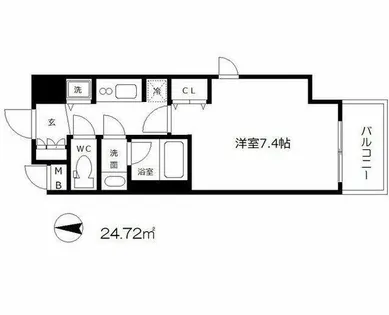 ララプレイス大手通LD【9階】の間取り