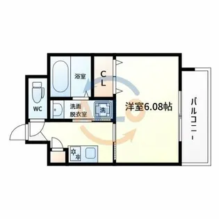 パークヒルズ天保山Moe【5階】の間取り